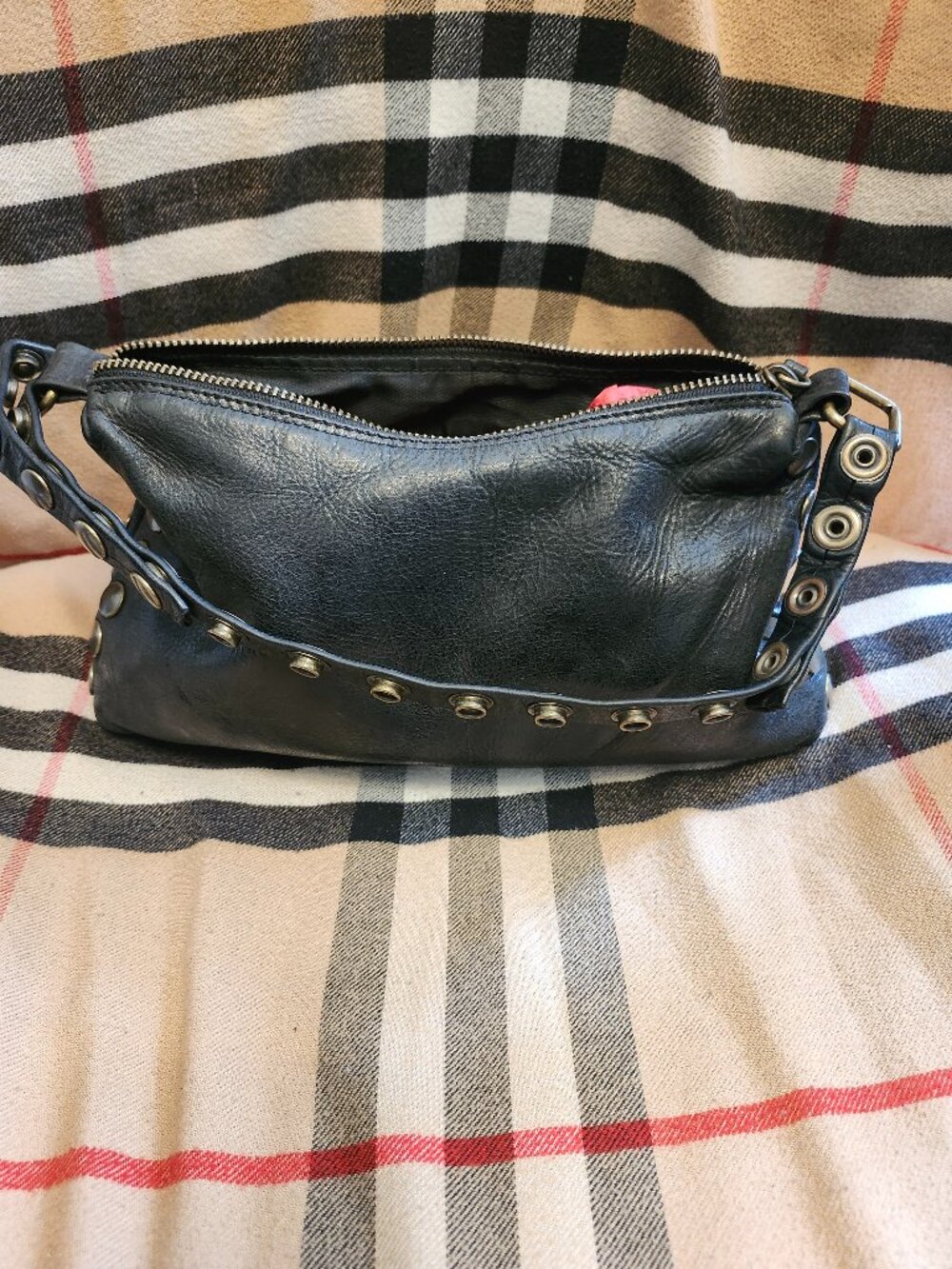 VINTAGE DANIER LEATHER SHOULDER PURSE